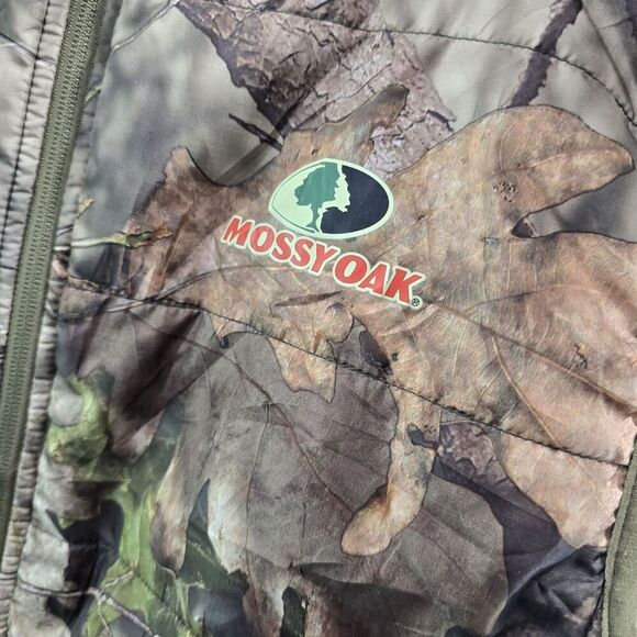 Mossy Oak Men Medium Camo Break Up Country Woodland Reversible Puffer Synthetic - Picture 10 of 12